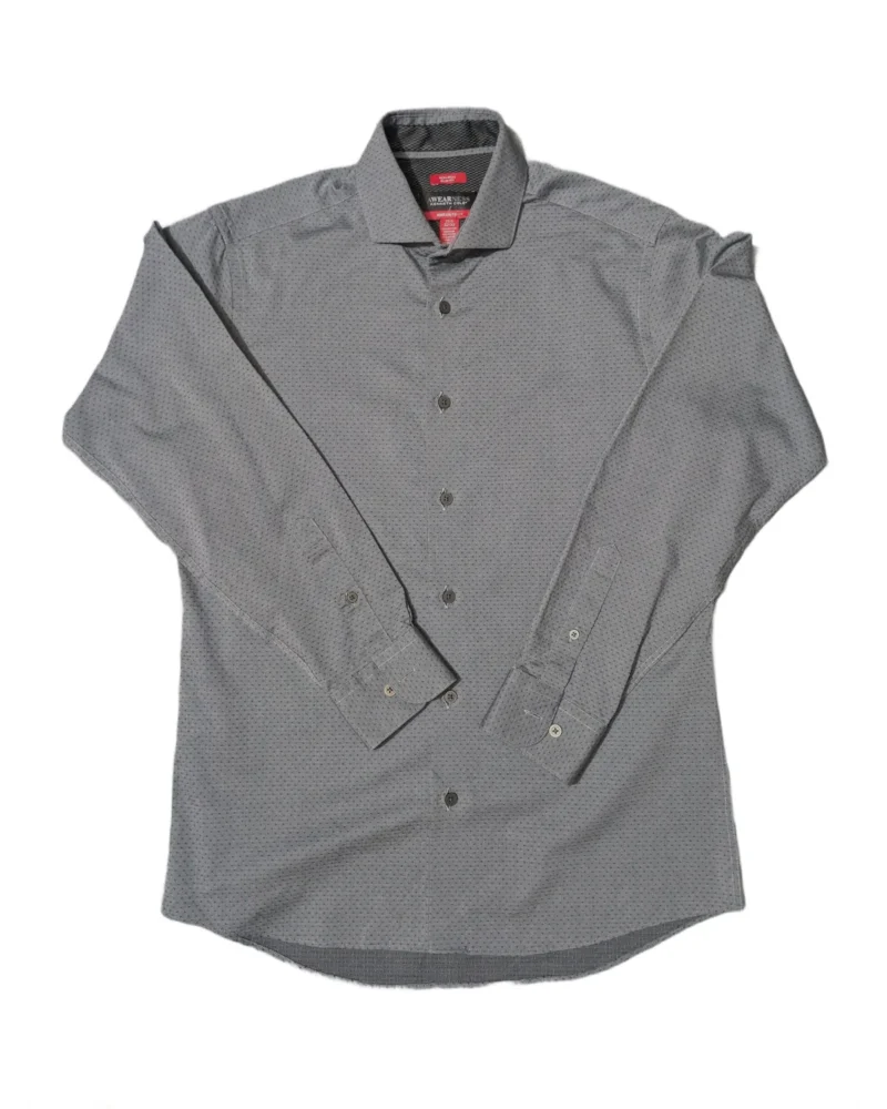 Kenneth Cole Grey Micro Dot Shirt
