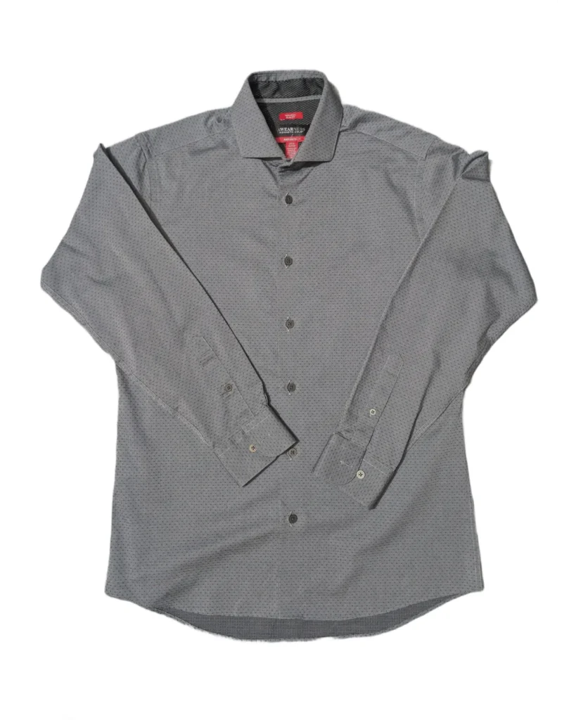 Kenneth Cole Grey Micro Dot Shirt