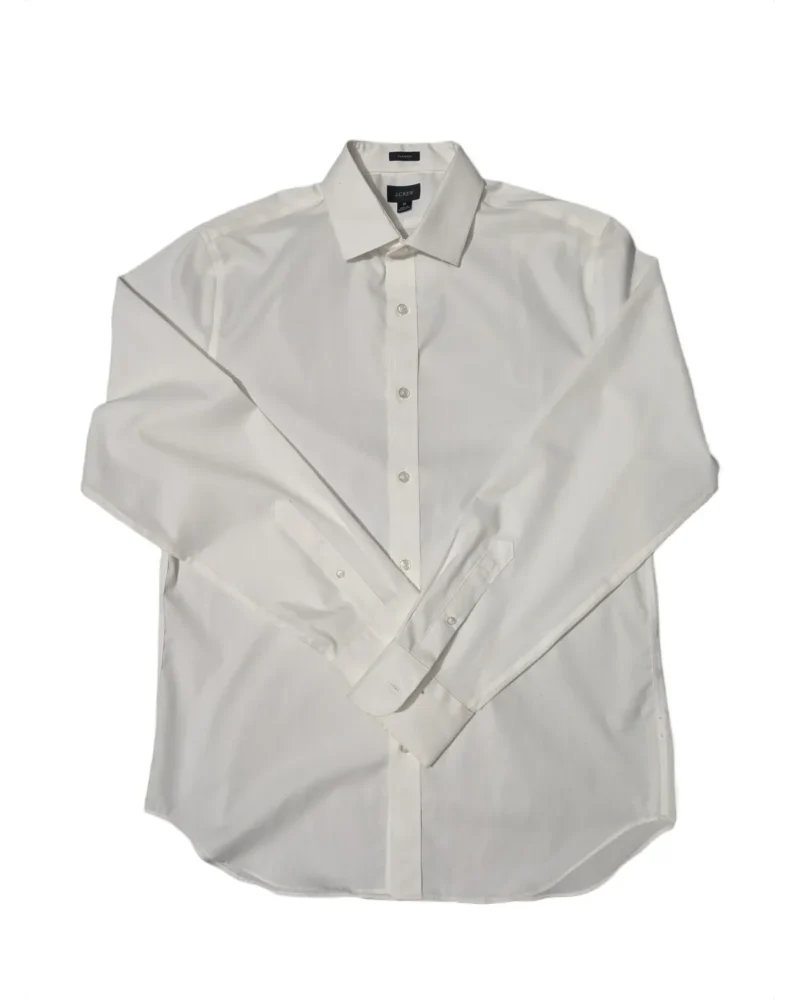J.Crew Classic Solid White Shirt