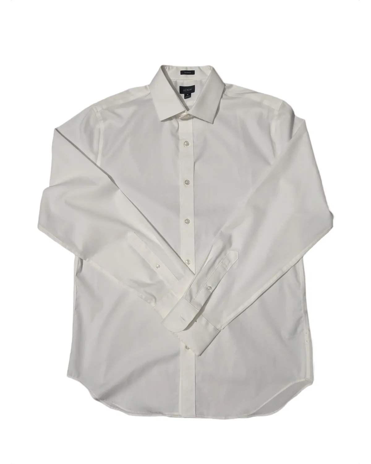 J.Crew Classic Solid White Shirt