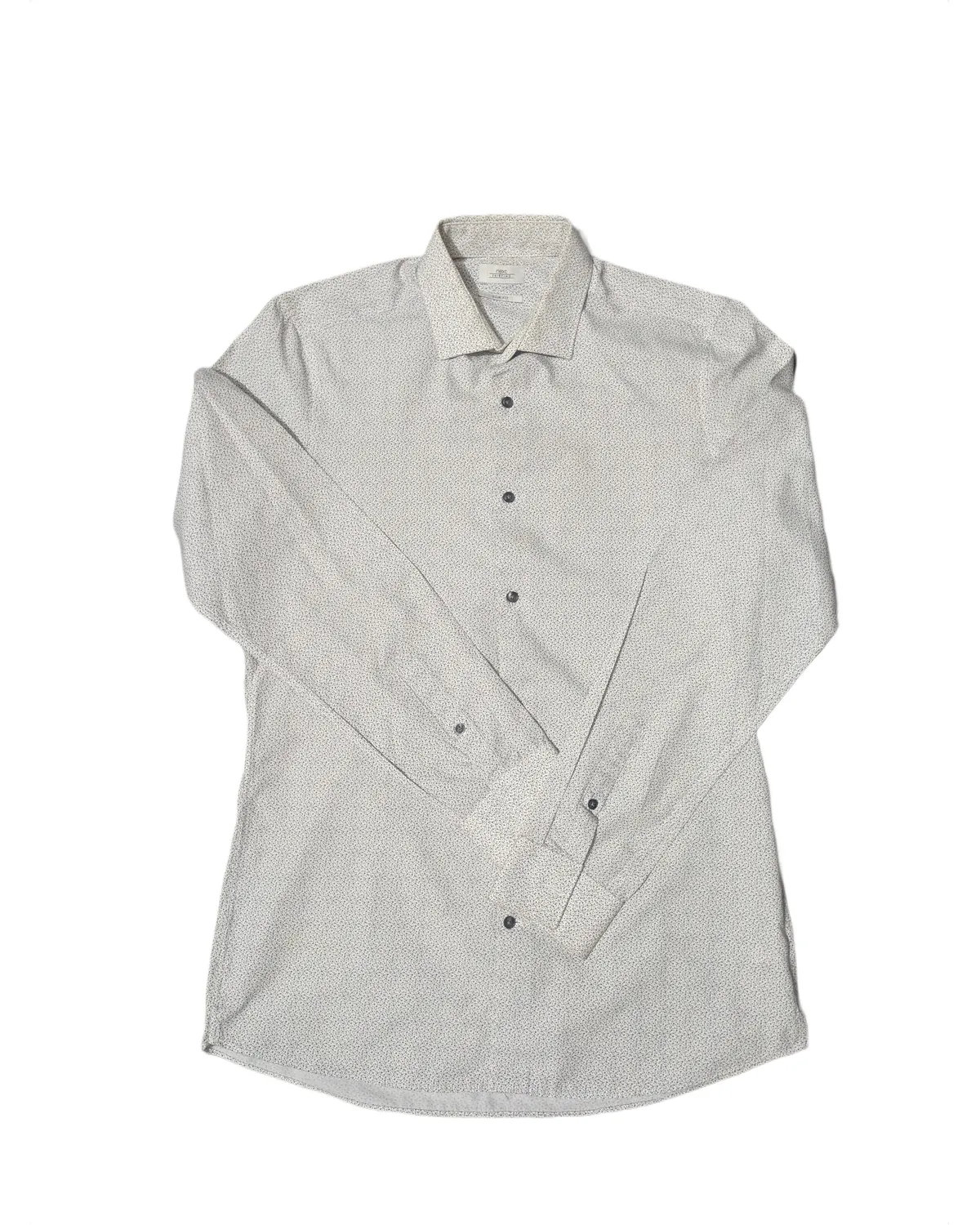 Next Light Grey Micro Floral Shirt