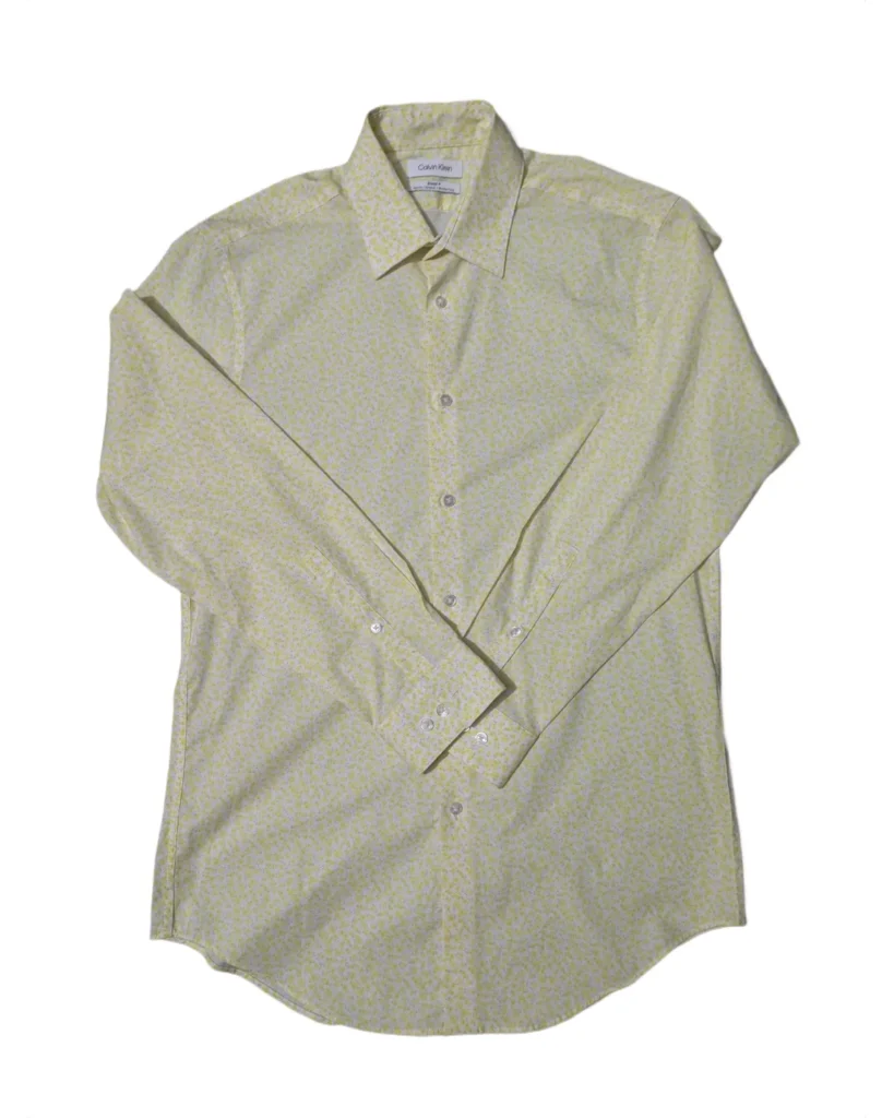 Calvin Klein Yellow Micro Pattern Shirt
