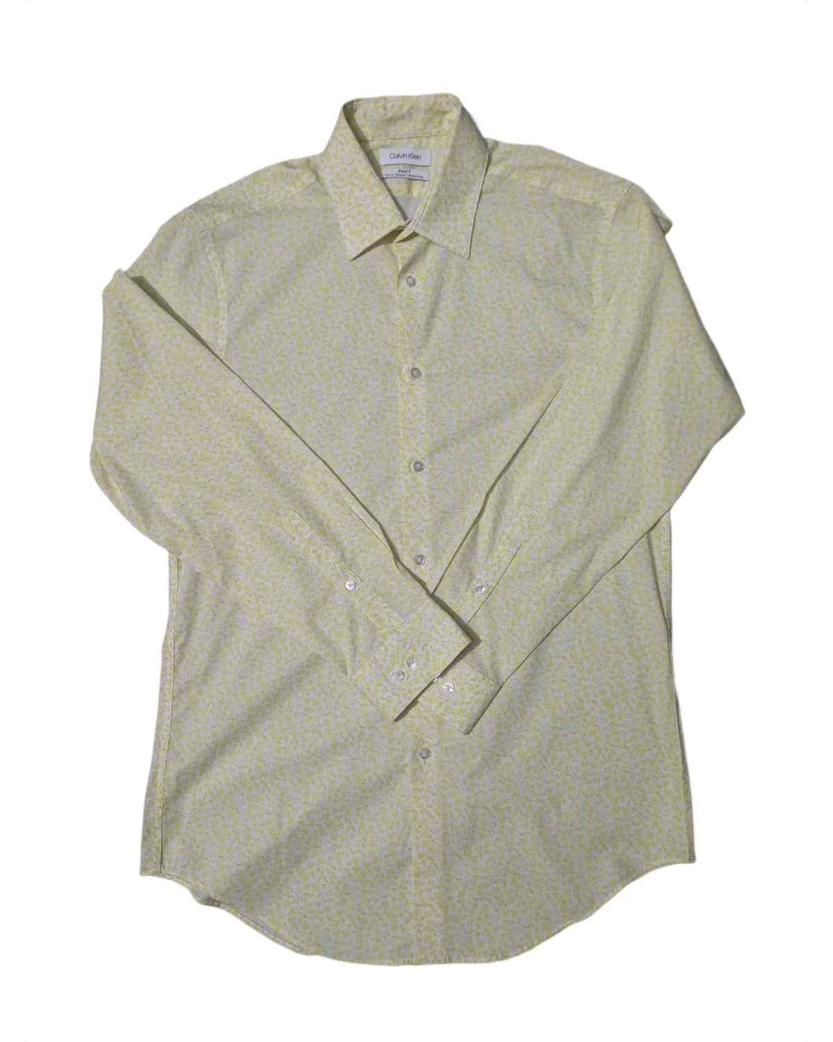 Calvin Klein Yellow Micro Pattern Shirt