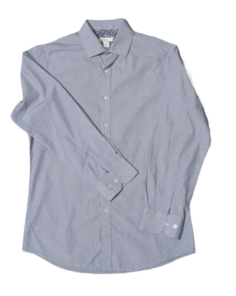 Bar III Men’s Light Grey Micro-Dot Dress Shirt