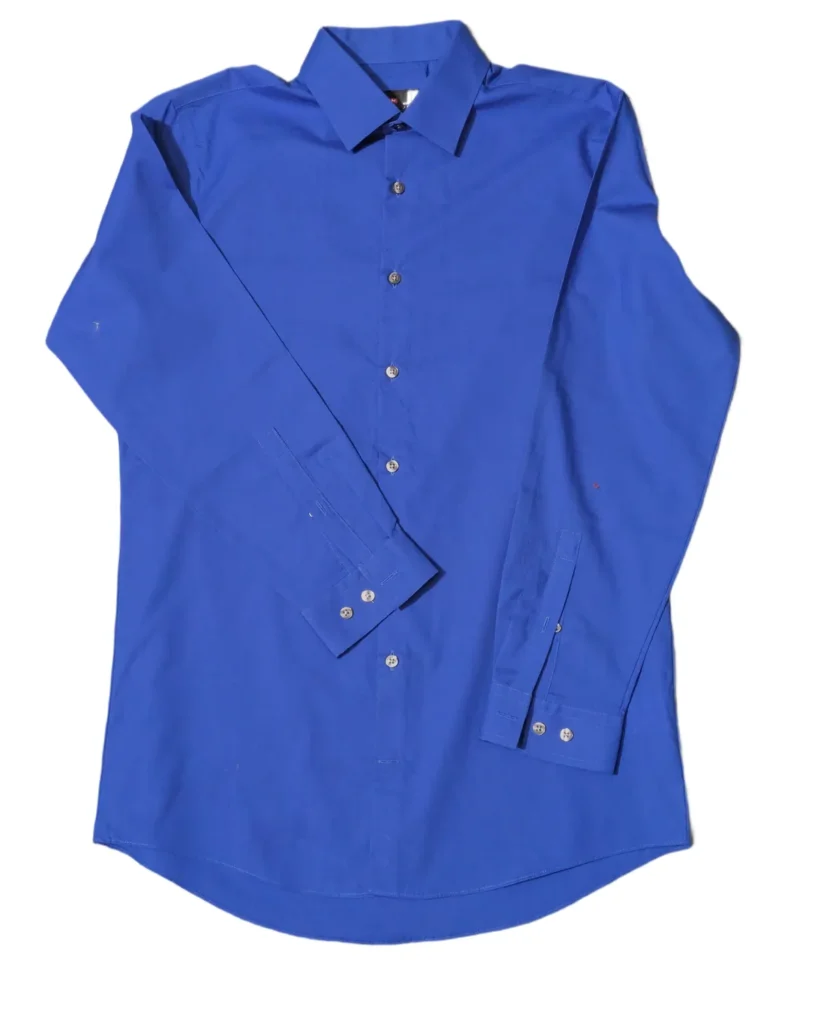 Urban Hues Men’s Solid Royal Blue Dress Shirt