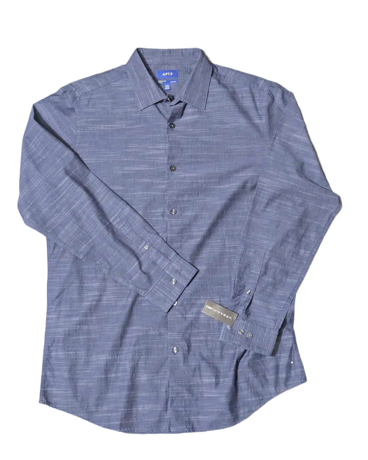 Apt.9 Indigo Space-Dye Dress Shirt