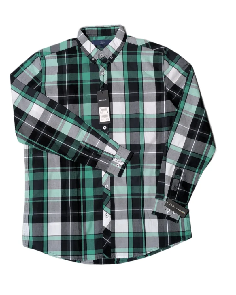 Next Green Plaid Casual Shirt