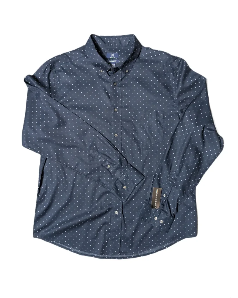 George Navy Polka Dot Casual Shirt