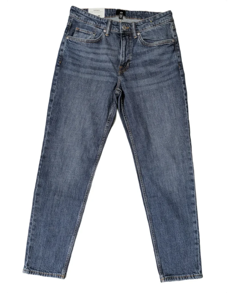 H&M Tapered Fit Medium Wash Jeans