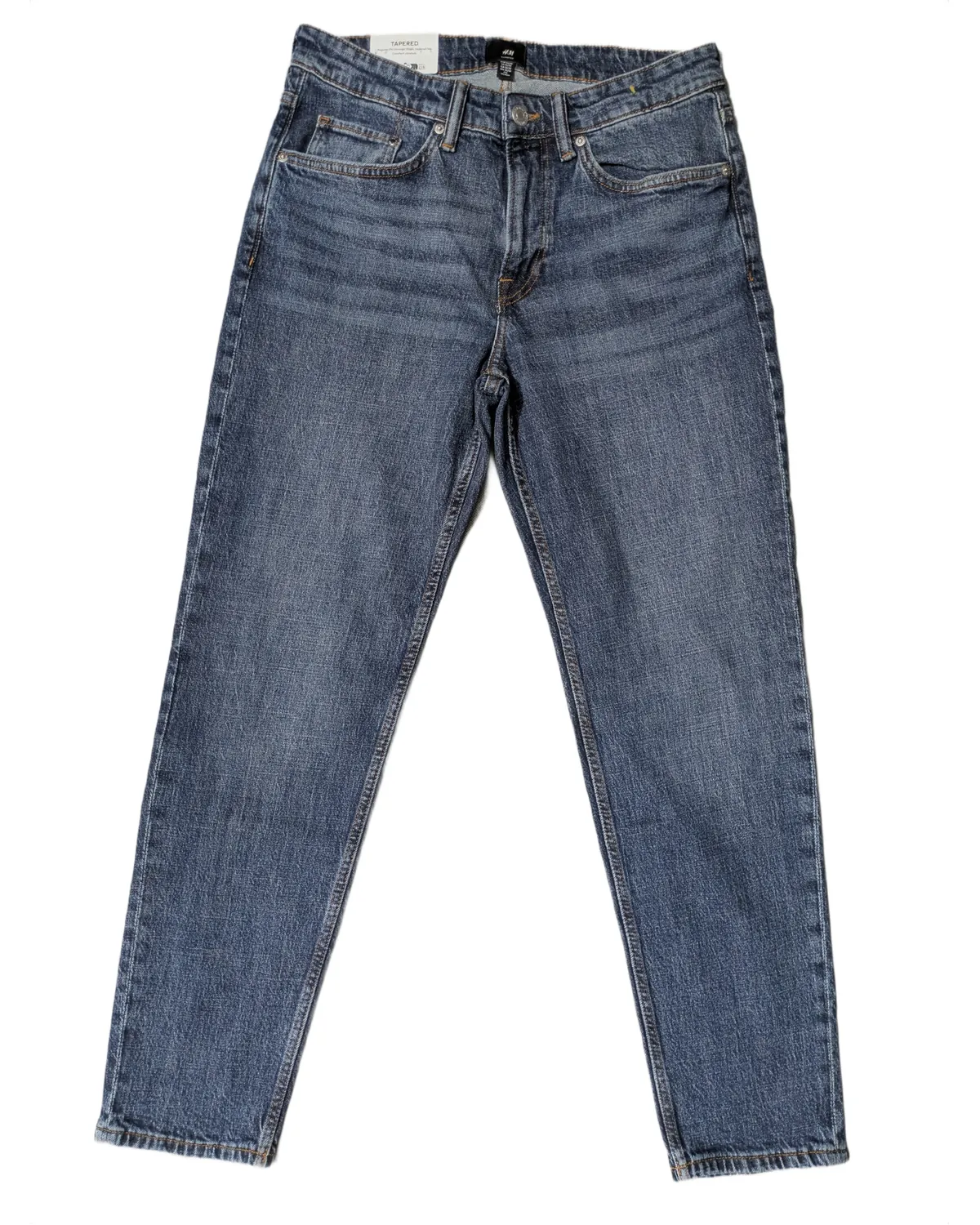 H&M Tapered Fit Medium Wash Jeans