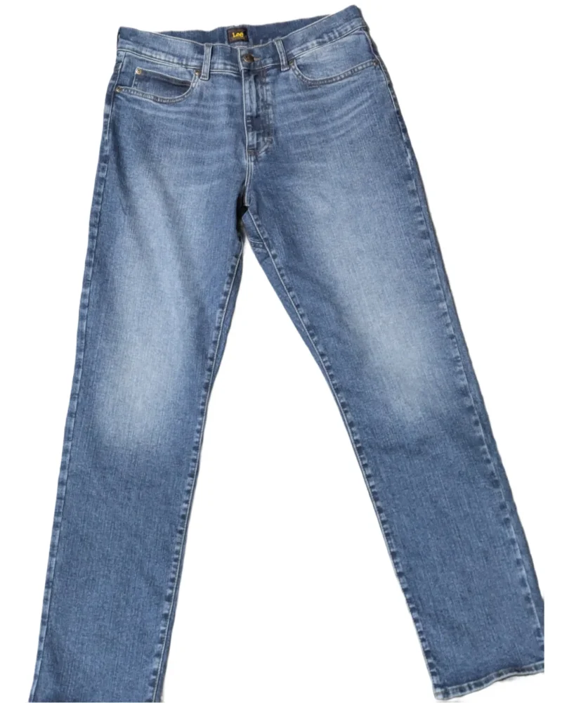 Lee Classic Fit Faded Blue Denim Jeans