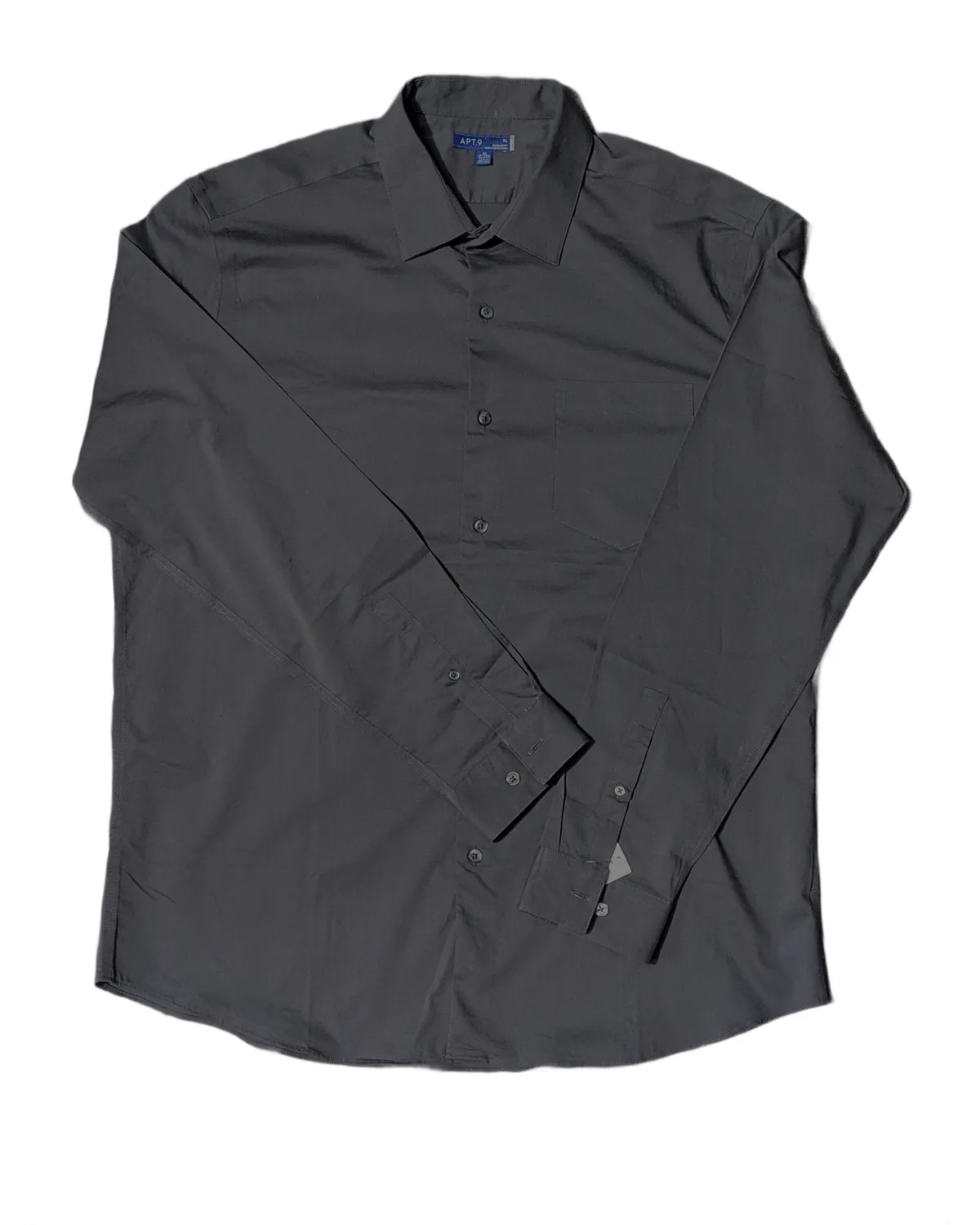 Apt.9 Charcoal Grey Classic Button-Down