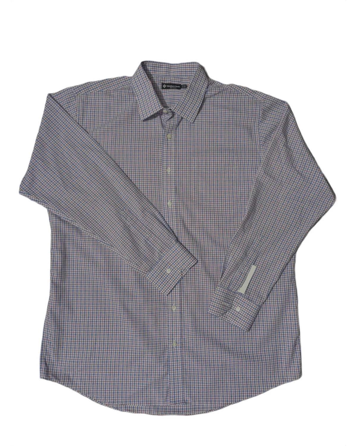 Member’s Mark Blue Check Shirt