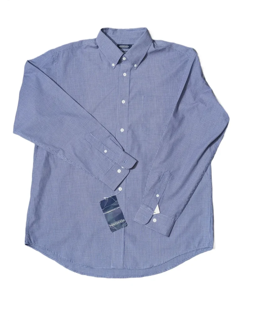 Consensus Navy Gingham Shirt