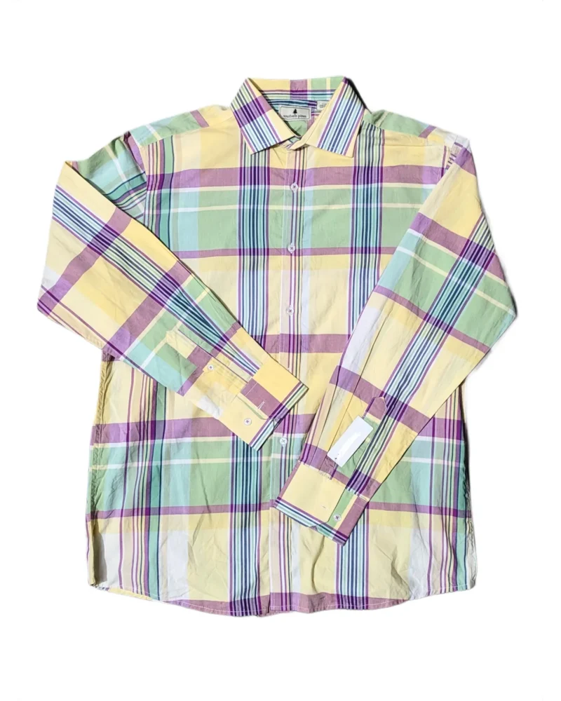 Southern Pines Multicolor Madras Plaid Shirt