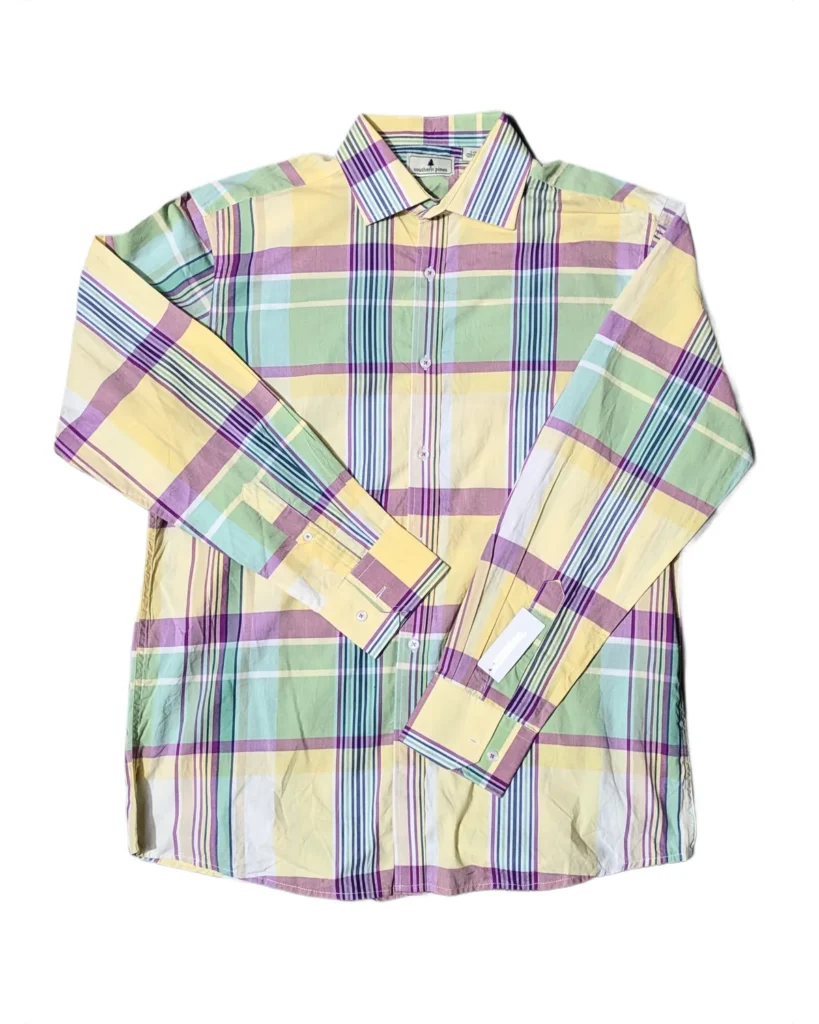 Southern Pines Multicolor Madras Plaid Shirt