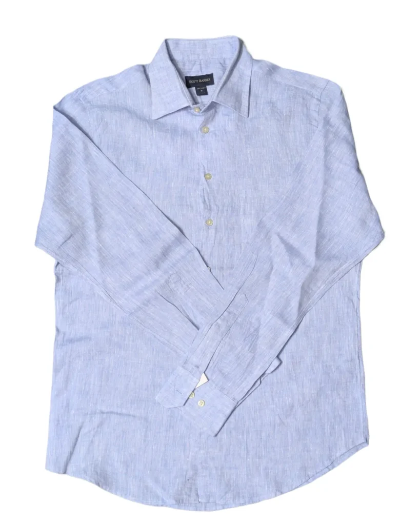 Scott Barber Heathered Linen Shirt
