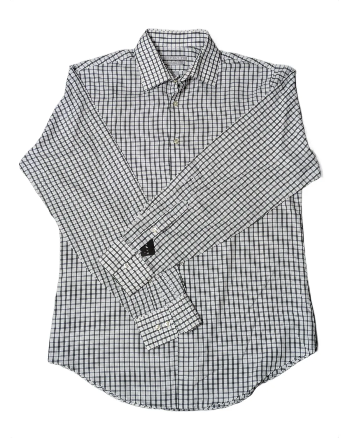 Van Heusen Fitted Windowpane Check Shirt