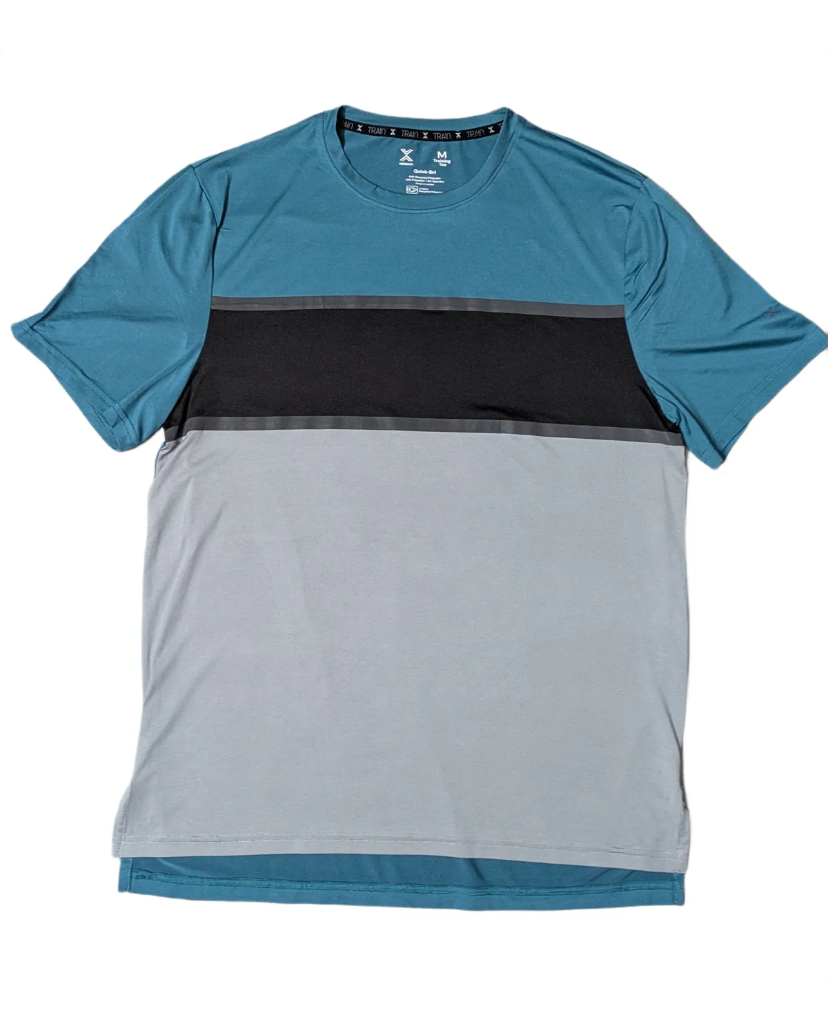 Xersion Train Colorblock Teal Tee