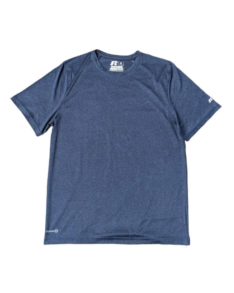 Russell Athletic Heather Navy Dri-Power Tee