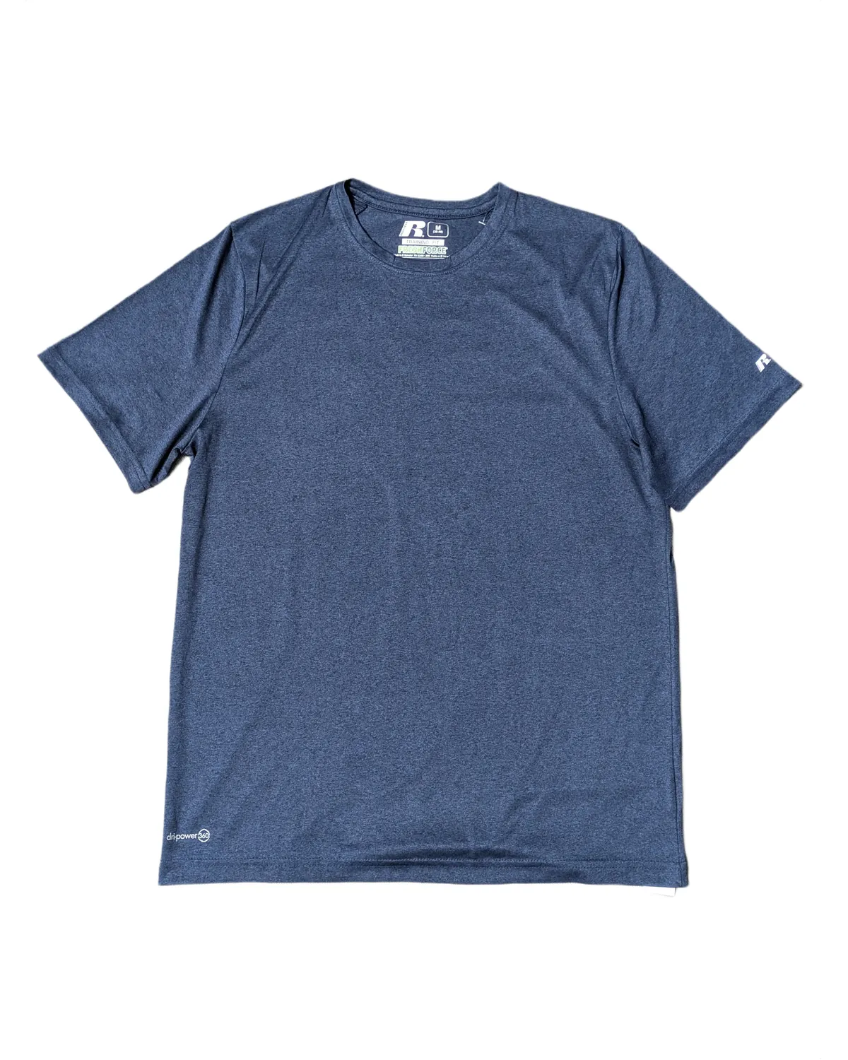 Russell Athletic Heather Navy Dri-Power Tee