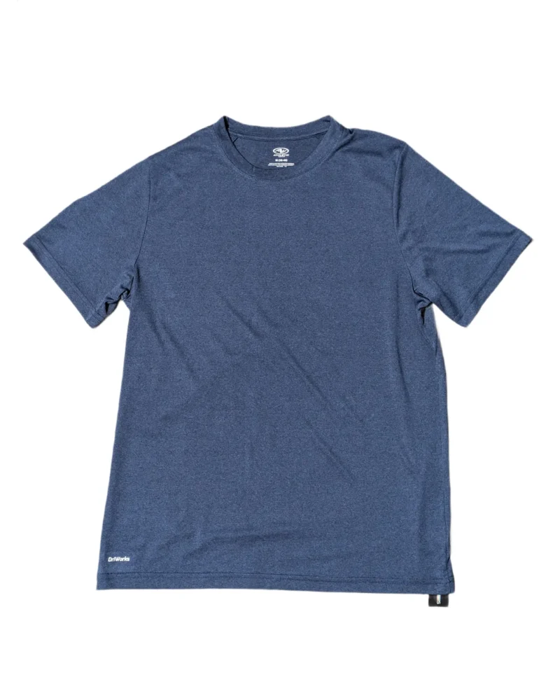 Athletic Works DriWorks Heather Navy Tee