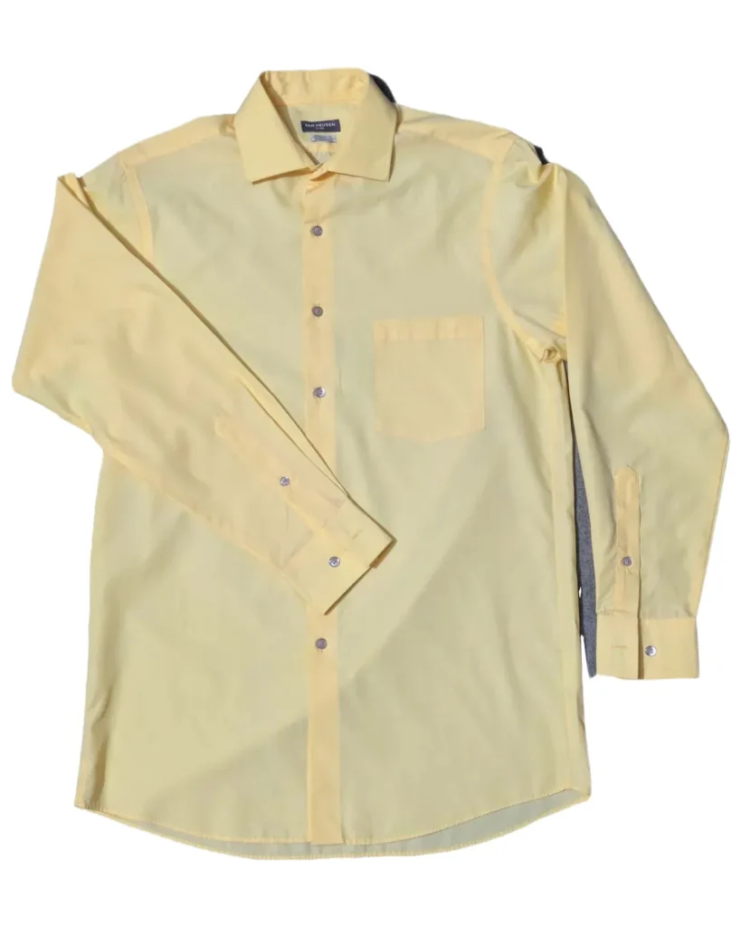Van Heusen Pastel Yellow Flex Shirt