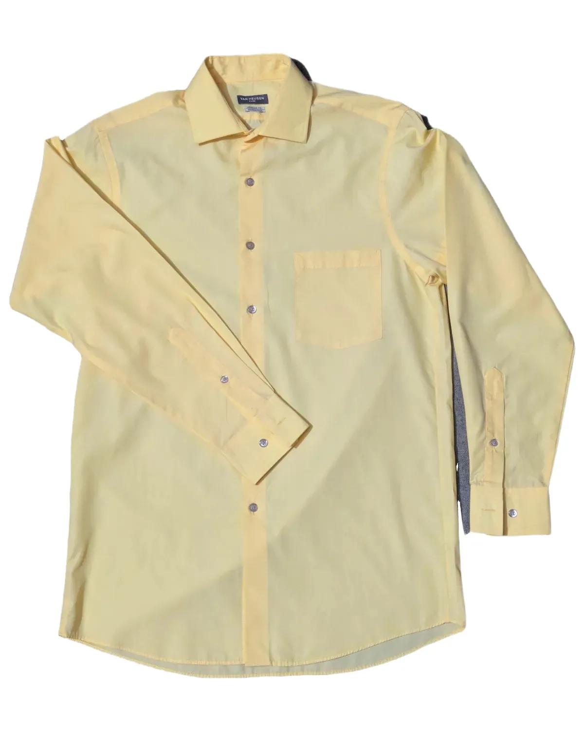 Van Heusen Pastel Yellow Flex Shirt