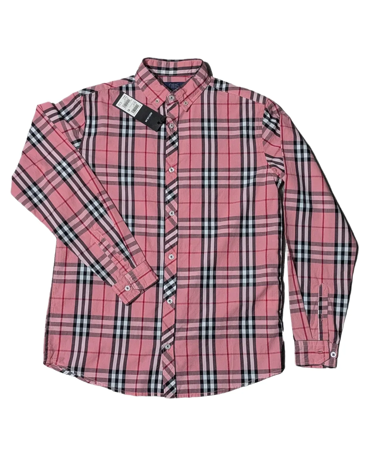 Next Pink Nova Check Plaid Shirt