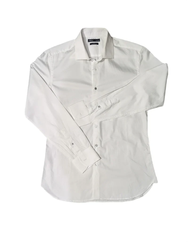 Classic Tailored White Button-Down Shirt